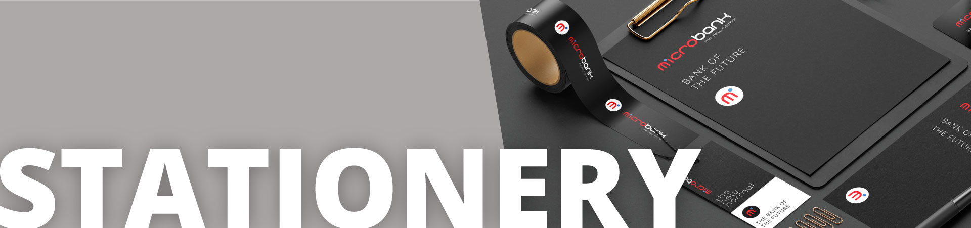 blueshack banner stationery